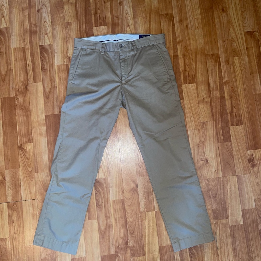 NWOT Polo Ralph Lauren Mens Stretch Straight Fit Khaki Chino Pants Size 32x30